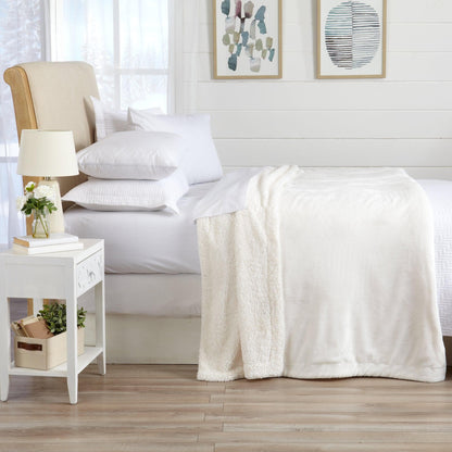 Velvet Plush Sherpa Luxury Bed Blanket - Kinsley Collection